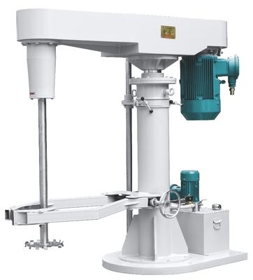 Hydraulic Lifting High Speed Dissolver Machine 22kw - 75kw Single Shaft Coating Mixing Machine