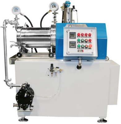 10L Capacity Pin Type Bead Mill Horizontal Super Fine Sand Grinding Mill