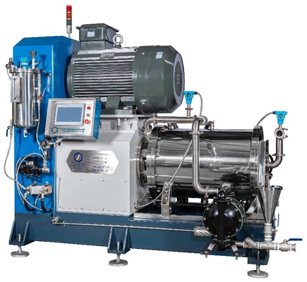 60L Capacity Horizontal Nano Bead Mill / Sand Mill With PU Or Ceramic Material Structure