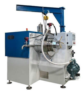 18L Capacity Horizontal Pin Type Sand Mill / Bead Mill Machine For High Viscosity Products