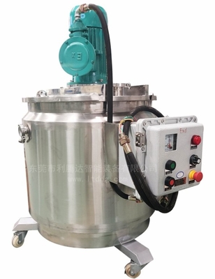 Single Shaft Mixing Tanks Stainless Steel 304 Mixing Kettle With Heating System