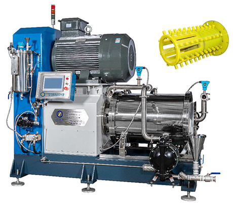 100L Capacity Horizontal Nano Bead Mill with PU Material for Water-based Products