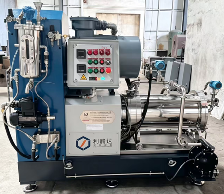 Explosion Proof Pin Type Horizontal Sand Mill Machine 30L with Four Point Cooling System